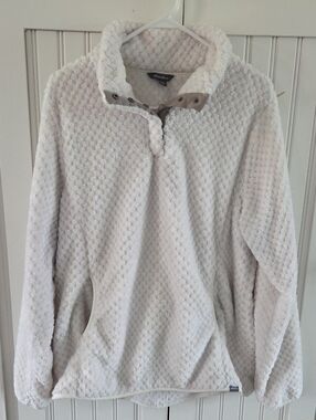 Eddie Bauer Soft Cream Snap-Detail Pullover